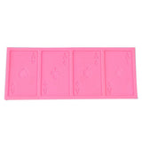 Poker Shape Cake Baking Cookie Chocolate Sugar Paste Food Silicone Mold Bakeware