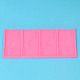 Poker Shape Cake Baking Cookie Chocolate Sugar Paste Food Silicone Mold Bakeware - Side View