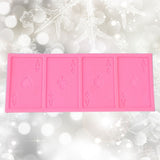 Poker Shape Cake Baking Cookie Chocolate Sugar Paste Food Silicone Mold Bakeware