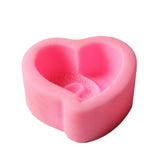 Spiral Loving Heart Cake Baking Cookie Chocolate Sugar Paste Candle Soap Silicone Mold Bakeware