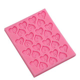 Heart Shape Letters Cake Baking Cookie Chocolate Sugar Paste Food Silicone Mold Bakeware