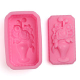 Vase Shape Cake Baking Cookie Chocolate Sugar Paste Food Silicone Mold Bakeware - Top-Down View