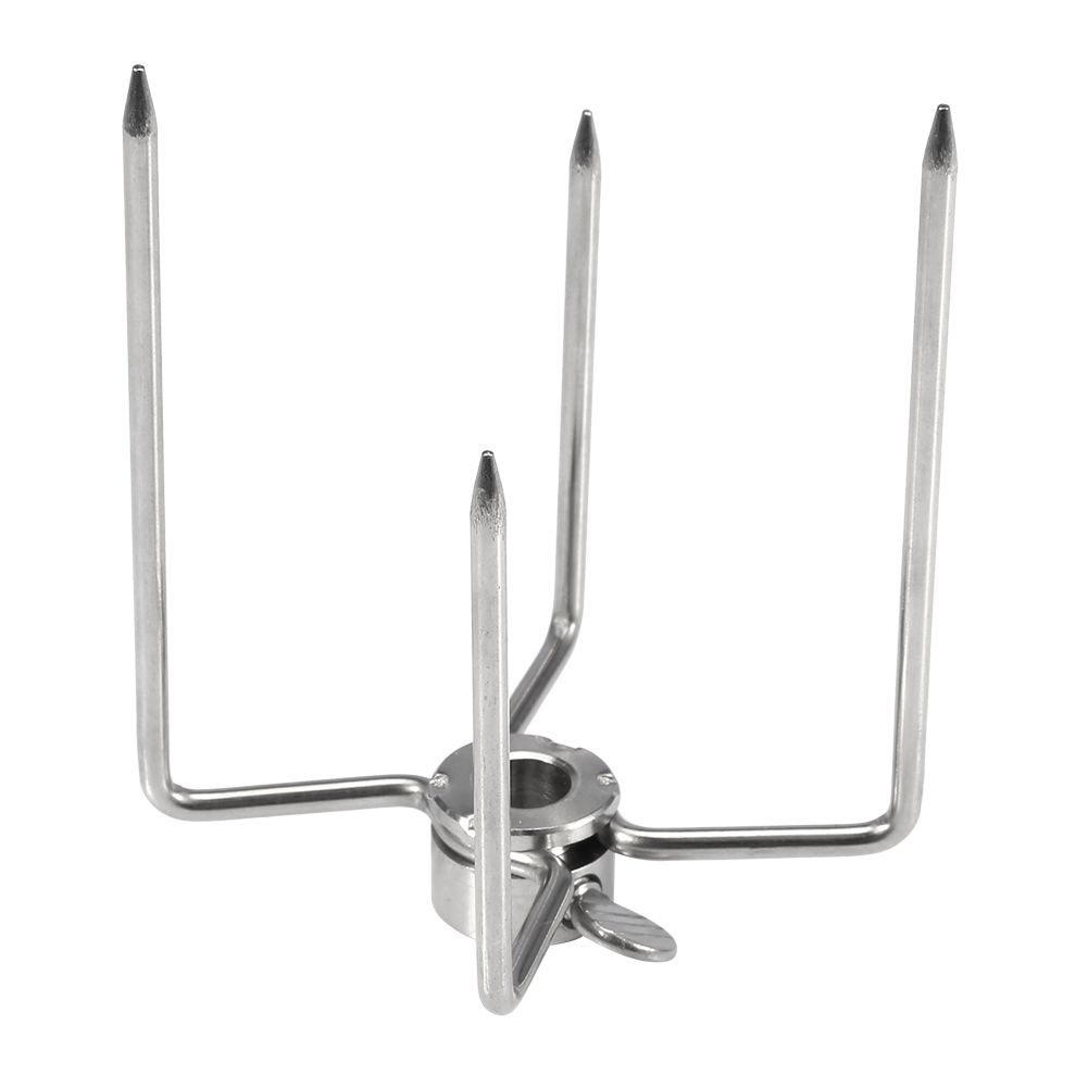 2PCS Multifunctional Stainless Steel BBQ Fork Grill Fork Roast Spit Barbecue Tool