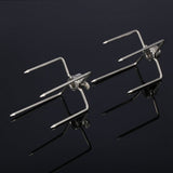 2PCS Multifunctional Stainless Steel BBQ Fork Grill Fork Roast Spit Barbecue Tool