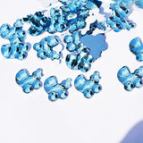 100pcs Baby Shower Birthday Party Gift Decoration Toy Accessories (Bluecarriage) - Side View