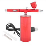 0.3mm Mini Air Compressor Spray Airbrush Set 7CC Capacity
