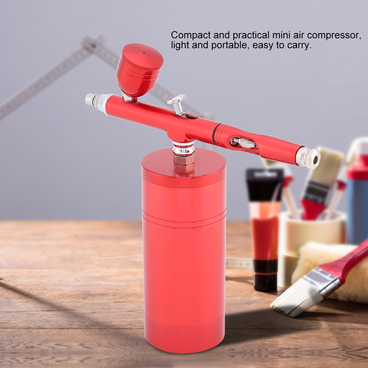 0.3mm Mini Air Compressor Spray Airbrush Set 7CC Capacity
