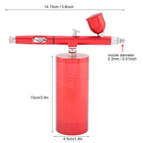 0.3mm Mini Air Compressor Spray Airbrush Set 7CC Capacity