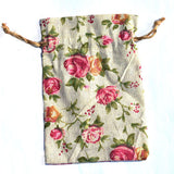 10pcs Printed Linen Drawstring Bag Gift Jewelry Ornament Storage Pouch 1