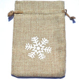 10pcs Printed Linen Drawstring Bag Gift Jewelry Ornament Storage Pouch 4