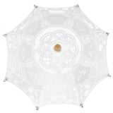 Lace Umbrella Fan Parasol for Lady Women Party Decor Dancing Photography Prop