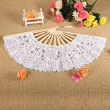 Lace Umbrella Fan Parasol for Lady Women Party Decor Dancing Photography Prop - Extra Image