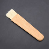 Wooden Barbecuing Brush Baking Brush Oil Sauce Butter Kitchen Tool(Flat Handle) - Close-Up Angle