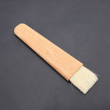 Wooden Barbecuing Brush Baking Brush Oil Sauce Butter Kitchen Tool(Flat Handle) - Low Angle