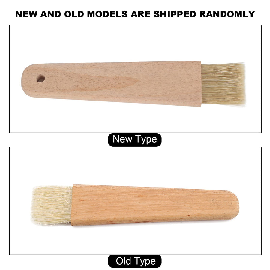 Wooden Barbecuing Brush Baking Brush Oil Sauce Butter Kitchen Tool(Flat Handle)