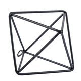 Geometric Air Pants Holder Fashionable Flowers Bromeliads Hanging Rack Home Decor Black