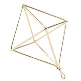 Geometric Air Pants Holder Fashionable Flowers Bromeliads Hanging Rack Home Decor Gold - 45-Degree Angle