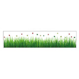 Green Leaves Flowers Pattern Sticker Living Room Bedroom Backdrop Wall Decorative Decal(AY768)
