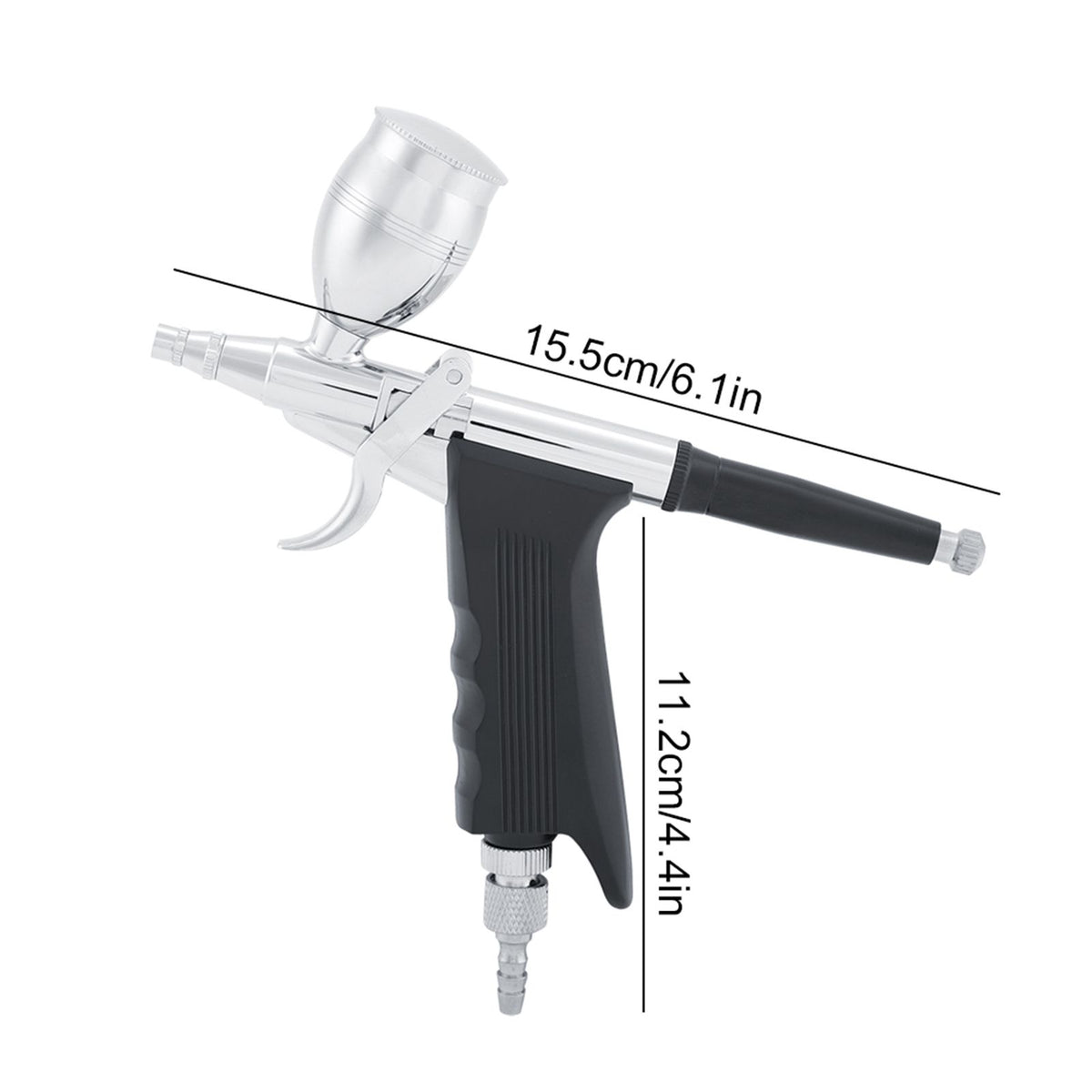 Spirit Air G-166A Gravity Feed Dual Action Airbrush Paint Spray Gun Kit (0.5mm)