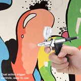 Dual Action Airbrush Compressor Kit Craft Cake Paint Art Spray Gun Set Tools
