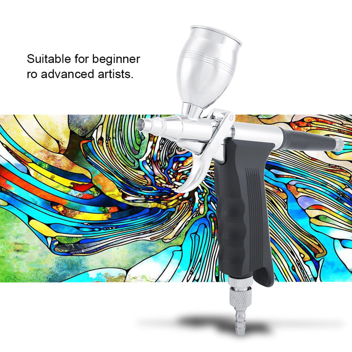 Dual Action Airbrush Compressor Kit Craft Cake Paint Art Spray Gun Set Tools