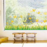 Beautiful Flower Bush Wall Decal Bedroom Living Room Background Sticker Home Deocr