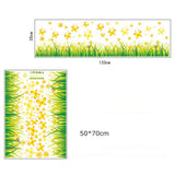 Beautiful Flower Bush Wall Decal Bedroom Living Room Background Sticker Home Deocr