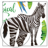 Tropical Rain Forest Wall Floor Stickers for Home Bedroom Backdrop Business Decoration SK7169
