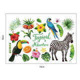 Tropical Rain Forest Wall Floor Stickers for Home Bedroom Backdrop Business Decoration SK7169 - Extra Image