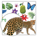Tropical Rain Forest Wall Floor Stickers for Home Bedroom Backdrop Business Decoration SK7170