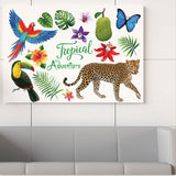 Tropical Rain Forest Wall Floor Stickers for Home Bedroom Backdrop Business Decoration SK7170 - 45-Degree Angle