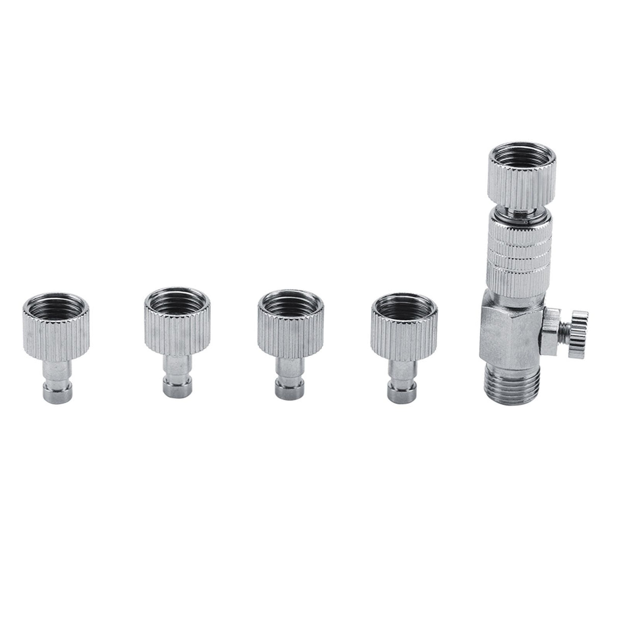 Disconnect Adapter Airbrush Air Horse Quick Connecter Set 1/8'' Fittings Part with 4 Fittings