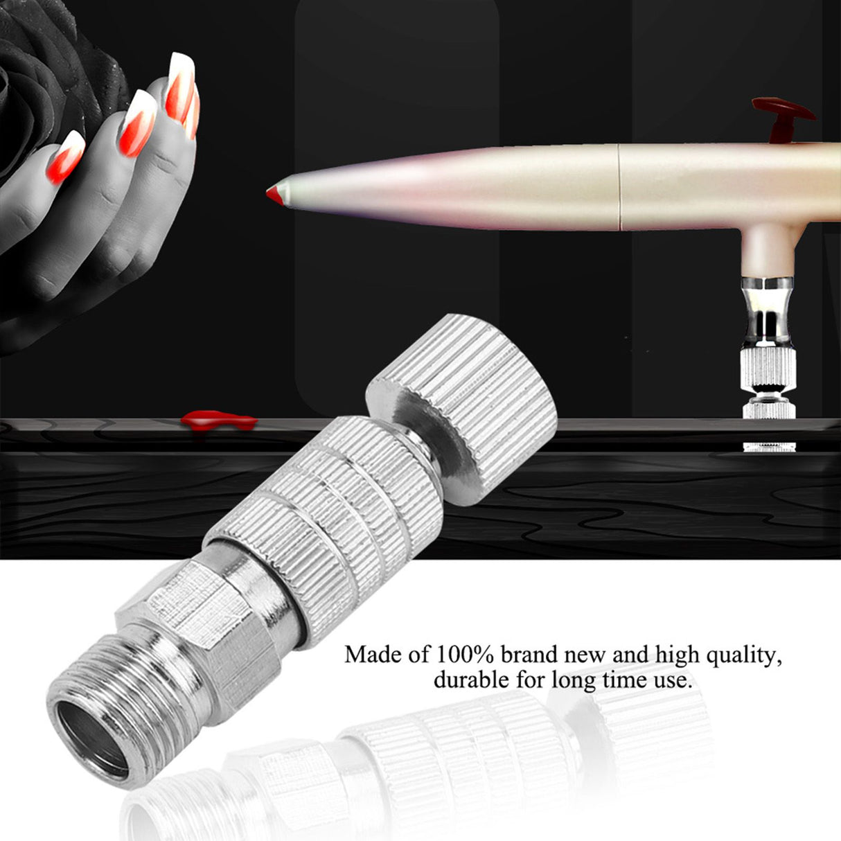 Disconnect Release Coupling Adapter Airbrush Air Hose Quick Connecter Set 1/8'' Fittings Part