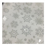 Winter Snowflake Self adhesive Removable Decorative Sticker for Home Office Decor(Silver)
