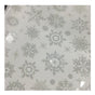 Winter Snowflake Self adhesive Removable Decorative Sticker for Home Office Decor(Silver)