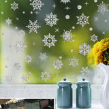 Winter Snowflake Self adhesive Removable Decorative Sticker for Home Office Decor(Silver)