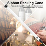Auto Siphon Racking Cane for Beer Wine Bucket Carboy Bottle with Tubing Plastic - Close-Up Angle