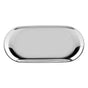 Nordic Style Stainless Storage Tray Cosmetics Jewelry Cake Plate for Office Desks(Silver L)