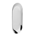 Nordic Style Stainless Storage Tray Cosmetics Jewelry Cake Plate for Office Desks(Silver L)