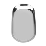 Nordic Style Stainless Storage Tray Cosmetics Jewelry Cake Plate for Office Desks(Silver L) - Extra Image