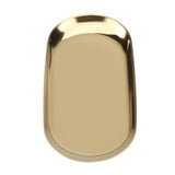 Nordic Style Stainless Storage Tray Cosmetics Jewelry Cake Plate for Office Desks(Golden S)
