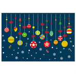 Hanging Ornament Pattern Snowflake Self adhesive Removable Decorative Sticker for Home Office