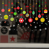 Hanging Ornament Pattern Snowflake Self adhesive Removable Decorative Sticker for Home Office