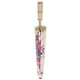Small Size Handmade Oiled Paper Umbrella Chinese Art Classical Dance Umbrella Plum Blossom - Rear View