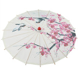 Small Size Handmade Oiled Paper Umbrella Chinese Art Classical Dance Umbrella Plum Blossom - Close-Up Angle