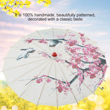 Small Size Handmade Oiled Paper Umbrella Chinese Art Classical Dance Umbrella Plum Blossom - Extra Image