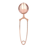 Portable Stainless Steel Tea Infuser Strainer Reusable Ball Shape Teapot Filter - Front View