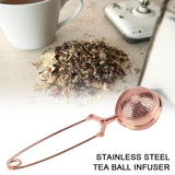 Portable Stainless Steel Tea Infuser Strainer Reusable Ball Shape Teapot Filter - Rear View