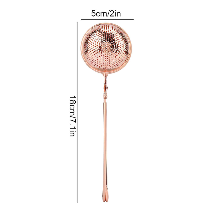 Portable Stainless Steel Tea Infuser Strainer Reusable Ball Shape Teapot Filter