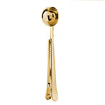 2 in 1 Multifunctional Coffee Spoon Stainless Steel Scoop with Sealing Clamp Clip